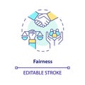 Fairness concept icon