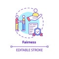 Fairness concept icon