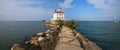 Fairport Harbor West Breakwater Light Royalty Free Stock Photo