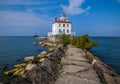 Fairport Harbor West Breakwater Light Royalty Free Stock Photo