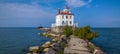 Fairport Harbor West Breakwater Light Royalty Free Stock Photo