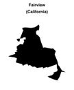 Fairview outline map Royalty Free Stock Photo