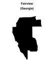 Fairview outline map Royalty Free Stock Photo