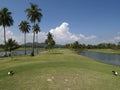 Fairway of par 4 golf hole