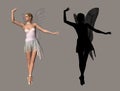 3D Rendered Fairy Woman With Wings Royalty Free Stock Photo