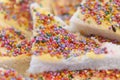 Fairy bread Food abstract background and texture Royalty Free Stock Photo