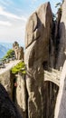 Fairy Bridge on Mt Huangshan Yellow Mountain, China Royalty Free Stock Photo