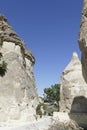 Fairy chimney balanced rock formations