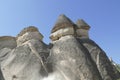 Fairy chimney balanced rock formations