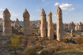 Fairy chimneys in Cappadocia, Turkey.