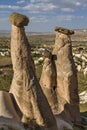 Fairy Chimneys, Cappadocia, Turkey Royalty Free Stock Photo