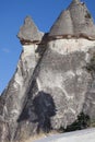 fairy chimneys,Cappadocia Royalty Free Stock Photo