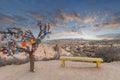 Fairy chimneys in the Love Valley in Goreme, Cappadocia, Turkey.