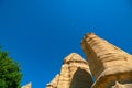 Fairy Chimneys or Peri Bacalari in Cappadocia Turkey