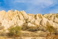 Fairy chimneys rock formation in Cappadocia Royalty Free Stock Photo