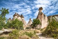 Fairy Chimneys rock formations in Pasabag or Monks Valley, Cappadocia, Turkey Royalty Free Stock Photo