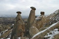 Fairy chimneys in Urgup, Cappadocia Royalty Free Stock Photo