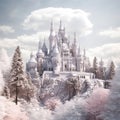 Fairy Christmas Castle magic land smash cake, anniversary, tematic, composit image