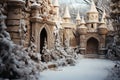 Fairy Christmas Castle magic land smash cake, anniversary, tematic, composit image