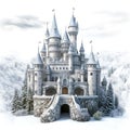 Fairy Christmas Castle magic land smash cake, anniversary, tematic, composit image