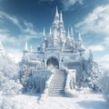 Fairy Christmas Castle magic land smash cake, anniversary, tematic, composit image