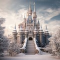 Fairy Christmas Castle magic land smash cake, anniversary, tematic, composit image