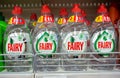 MINSK, BELARUS - september 26, 2019: Fairy cleaning detergent sale on supermarket.