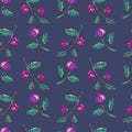 Fairy flowers. vector seamless pattern Royalty Free Stock Photo