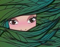 Fairy forest girl, vector illustration