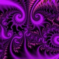 Fairy forest. Multicolored curls. Neural network.