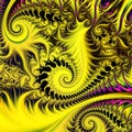 Fairy forest. Multicolored curls. Neural network.