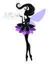 Fairy girl in elegant dress