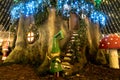 Fairy gnomes under the tree. Christmas theme