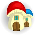 Fairy House mushroom on a white background Royalty Free Stock Photo