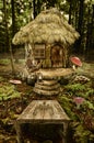 Fairy house (stump) Royalty Free Stock Photo