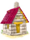 Fairy house from Three Little Pigs fairy tale