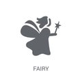 Fairy icon. Trendy Fairy logo concept on white background from F