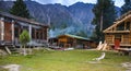 Fairy Meadows Cottages Royalty Free Stock Photo