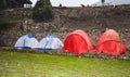 Camps at Fairy Meadows top Royalty Free Stock Photo