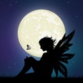 Fairy in the moonlight