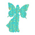 Fairy pattern silhouette fairytale fantasy magical Royalty Free Stock Photo