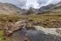 Tranquil beauty of the Fairy Pools, with crystal-clear waters and majestic Cuillin backdrop