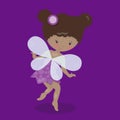 Fairy Purple Dress Mulatto Brown 08