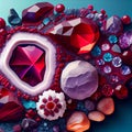 Fairy ruby stones