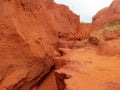 Fairy Stream red canyon in Mui Ne, Vietnam Royalty Free Stock Photo