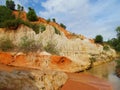 Fairy Stream red canyon in Mui Ne, Vietnam Royalty Free Stock Photo