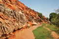 Fairy Stream - Red Canyon between Phan Thiet and Mui Ne. Vietnam Royalty Free Stock Photo