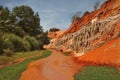 Fairy Stream - Red Canyon between Phan Thiet and Mui Ne. Vietnam Royalty Free Stock Photo