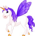 Hada cola violeta caballo 
