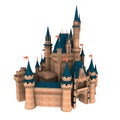 Fairy tale castle 3D illustration